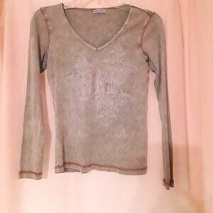 Green and gold top, women's medium